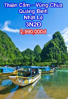 Quảng Bình - Thiên Cầm - Nhật Lệ - Đảo Yếu 3 Ngày 2 Đêm
